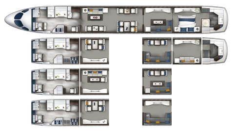 ACJ TwoTwenty flexible cabin catalogue