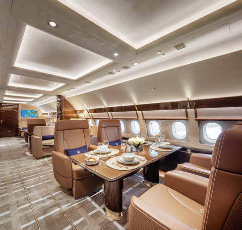 ACJ320neo Acropolis G-KELT dining area