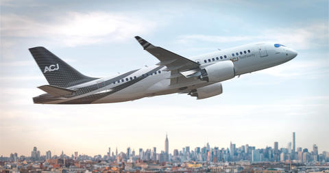 ACJ TwoTwenty - Flying over New-York City ACJ TwoTwenty - Flying over New-York City