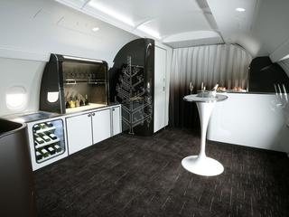 A321LR Four Seasons Social Area