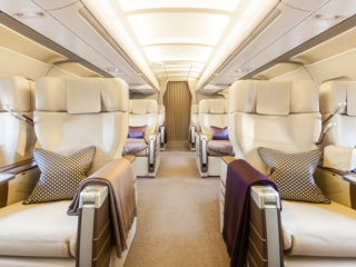 ACJ319 LX-MCO - Global Jet cabin interior