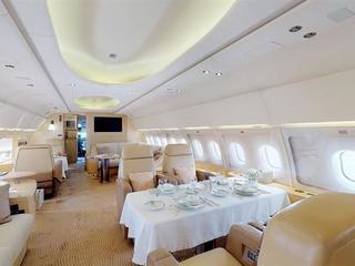 Comlux ACJ319 9H-LIV cabin interior