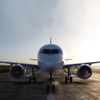 ACJ TwoTwenty on the tarmac