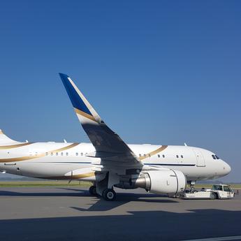 ACJ319 9H-TBN - Comlux, aircraft exterior on the tarmac