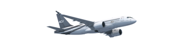 Rendering ACJ TwoTwenty in flight view
