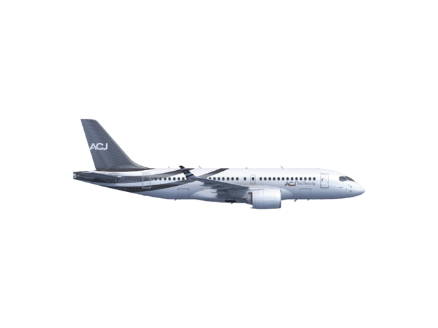 ACJ TwoTwenty rendering side view