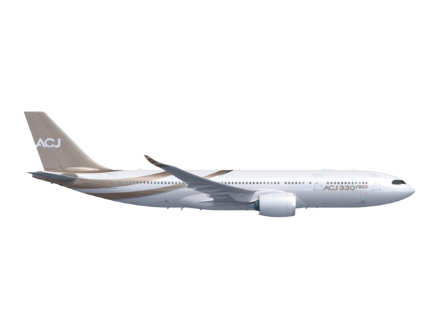 ACJ330neo rendering side view