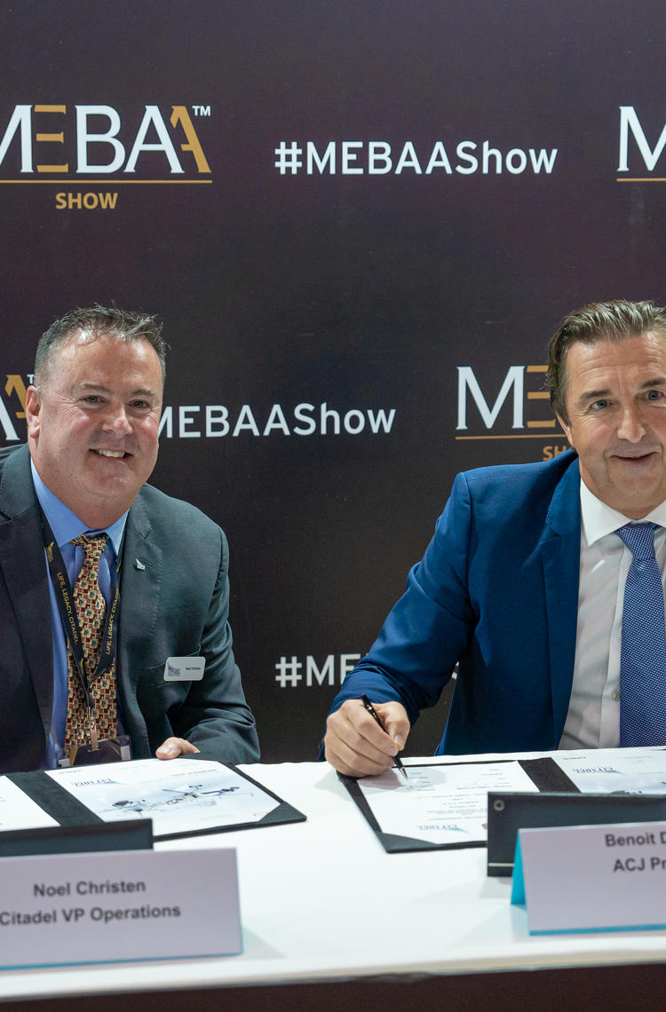 Noel Christen, Citadel VP Operations and Benoit Defforge ACJ President