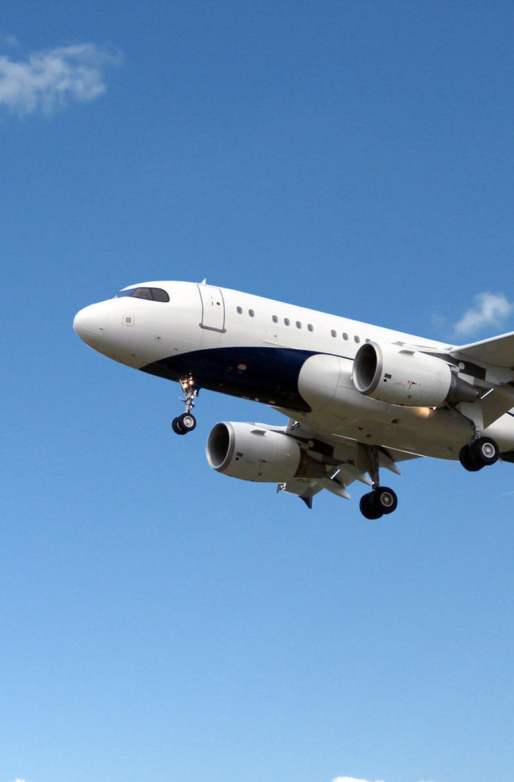 ACJ319 LX-MCO in flight
