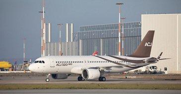 ACJ320neo takes to the skies for the first time