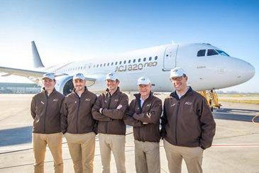 ACJ320neo takes to the skies for the first time