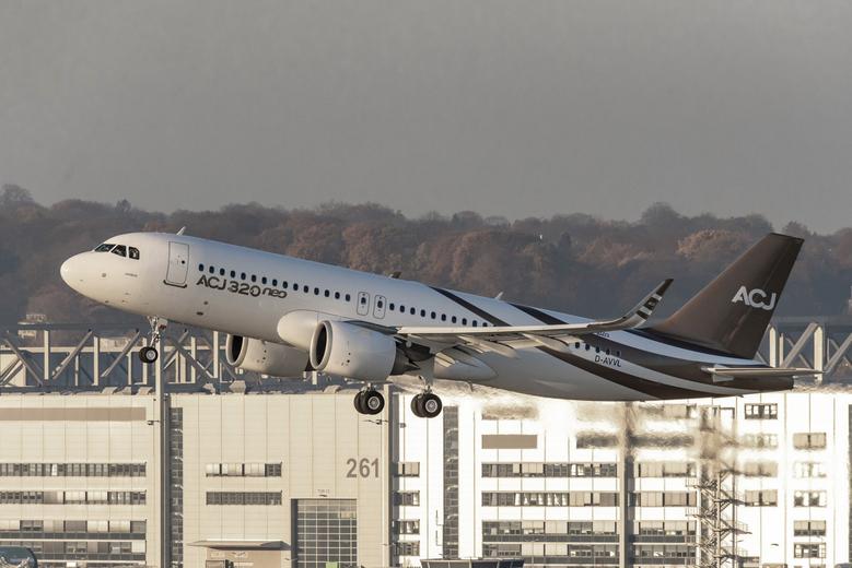 ACJ320neo takes to the skies for the first time